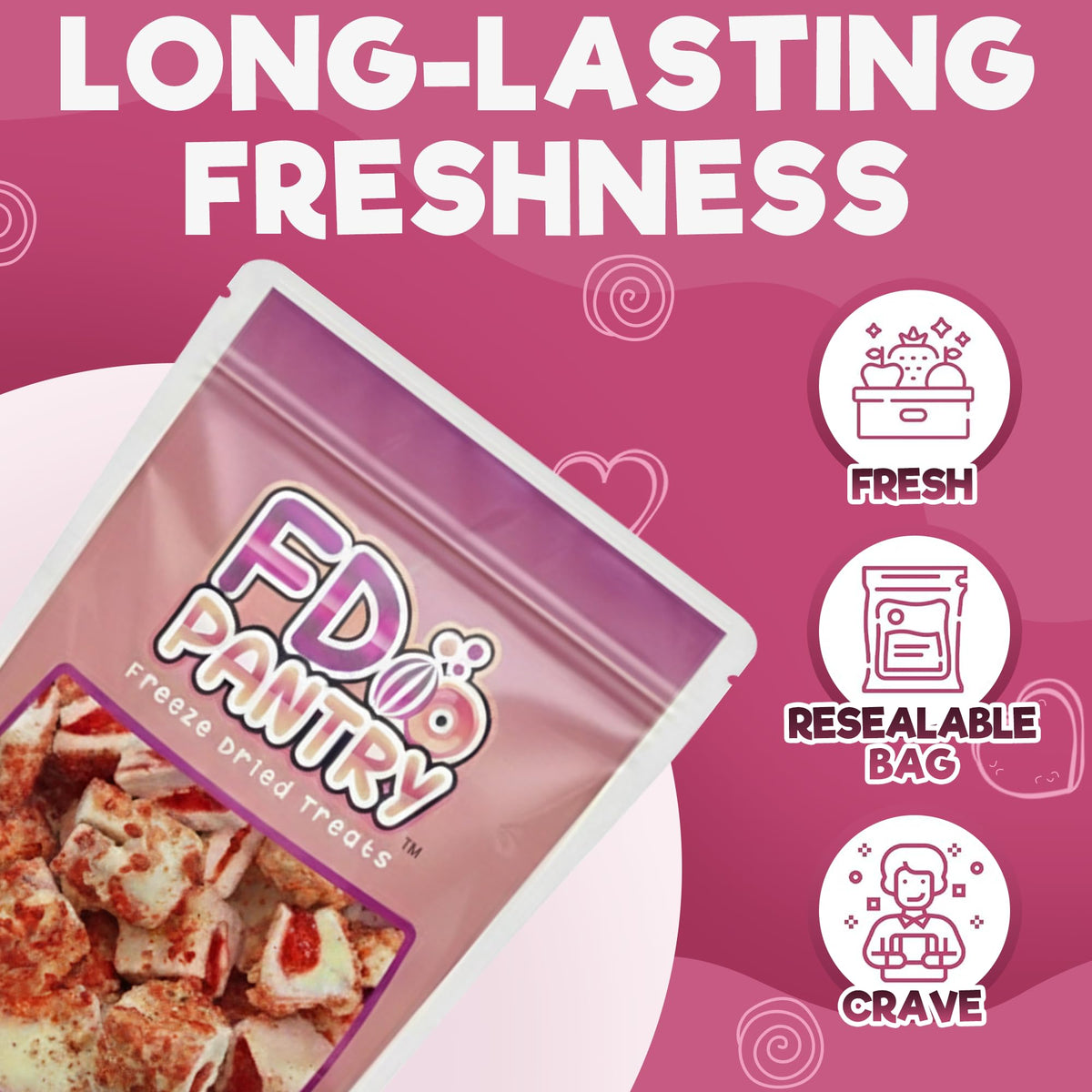 FD Pantry gift-ready freeze-dried snack that's colorful and shareable.