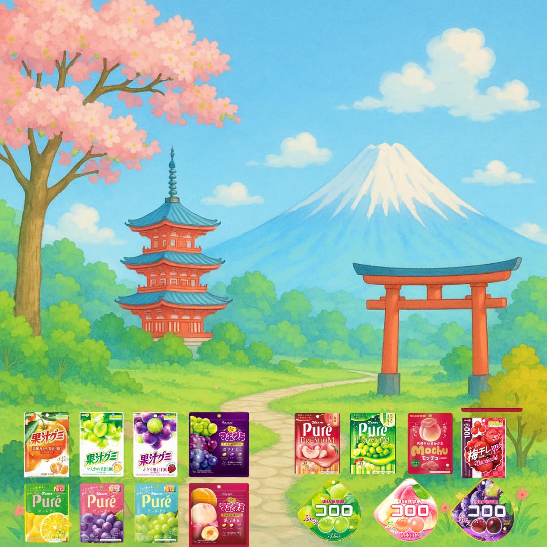 FEAST SPECIALTY FOODS Japanese grape gummies great party treat