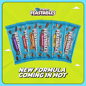 Feastables MrBeast dark chocolate sea salt wrap close-up for gifting ideas.