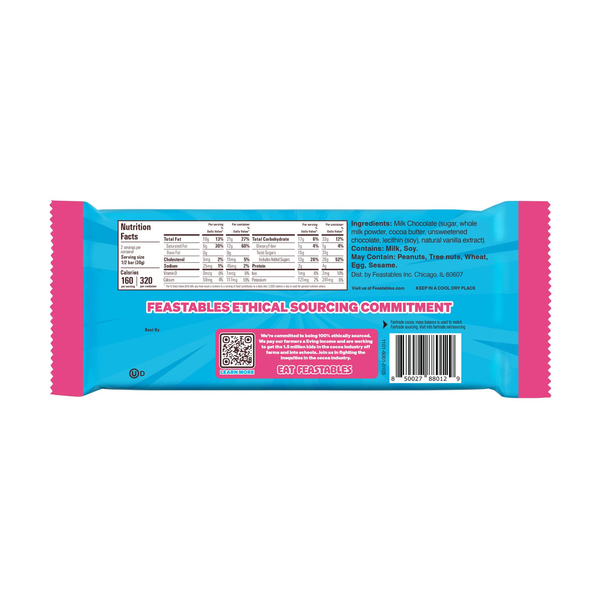 Feastables MrBeast milk chocolate bar ready-to-gift presentation