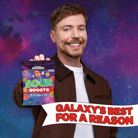 Feastables Sour Boosts Mario Galaxy Designs showcase galaxy-inspired packaging for collectors.