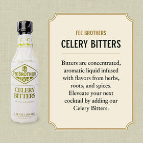 Celery Bitters dash pour highlighting garlic and ginger notes