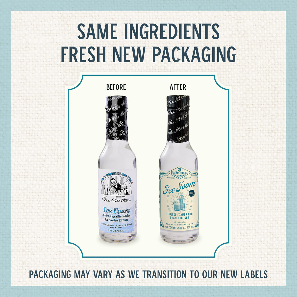 Fee Brothers Fee Foam offers a kosher, gluten-free foaming option.