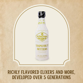 Grapefruit citrus oils, the key ingredient, in Fee Brothers Bitters for aromatic depth.