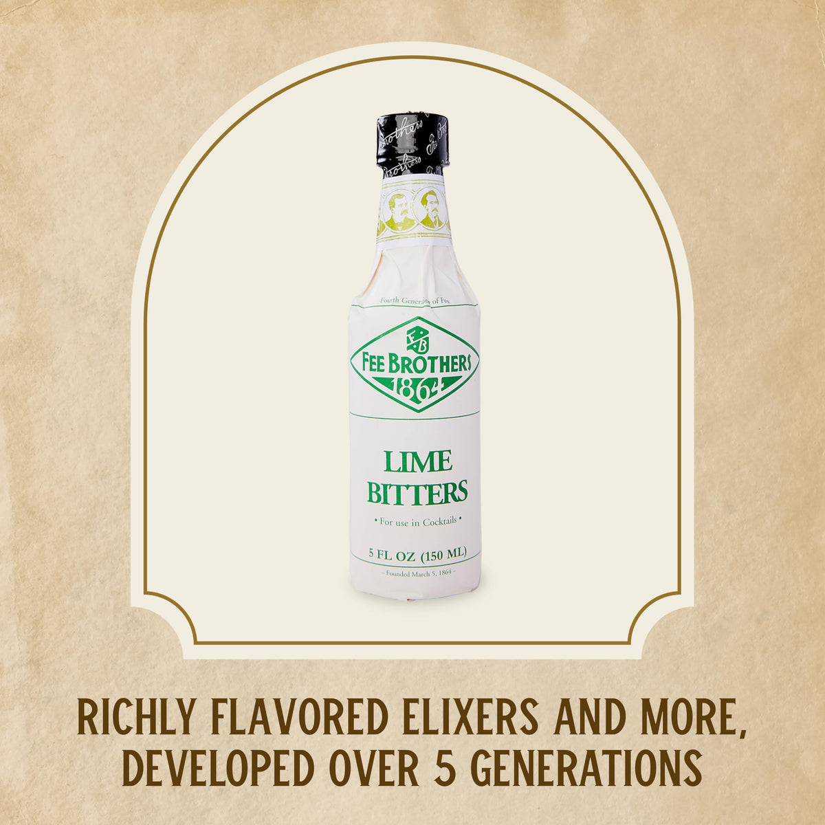 Fee Brothers Lime Bitters ingredients image signals botanical depth for balanced cocktails.