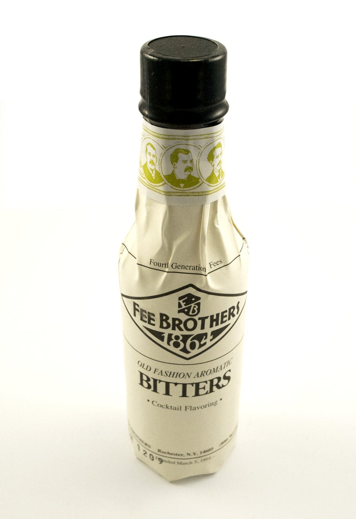 Fee Brothers Old Fashion Aromatic Bitters bottle boosts flavor for classic cocktails like Manhattan