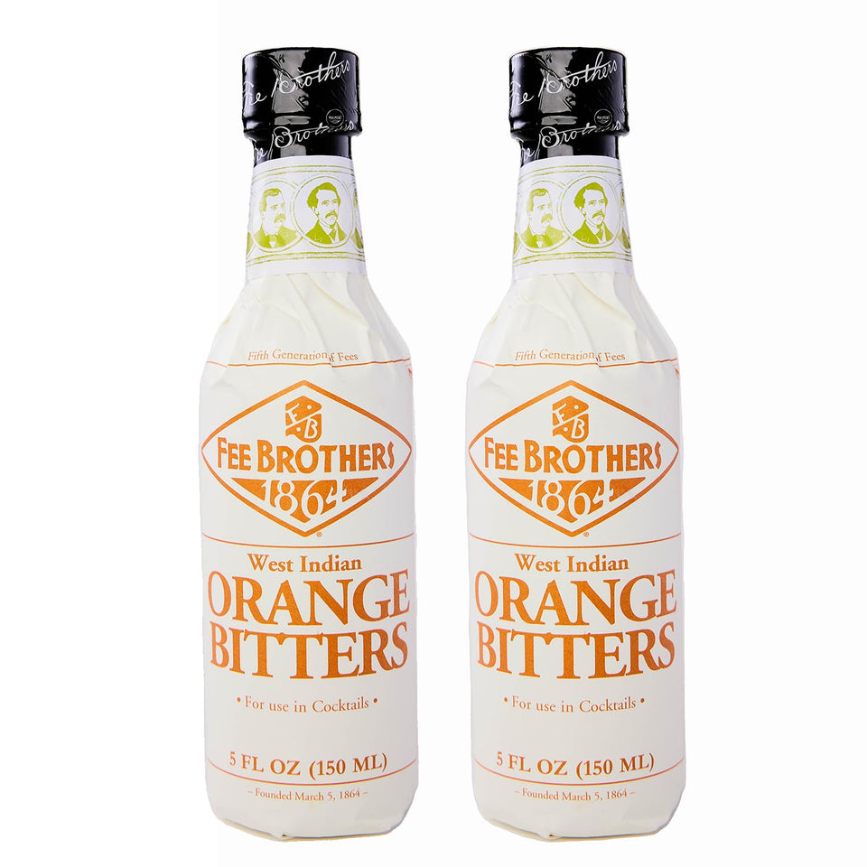 Fee Brothers West Indian Orange Bitters bottle pour enhances citrus-forward cocktails.