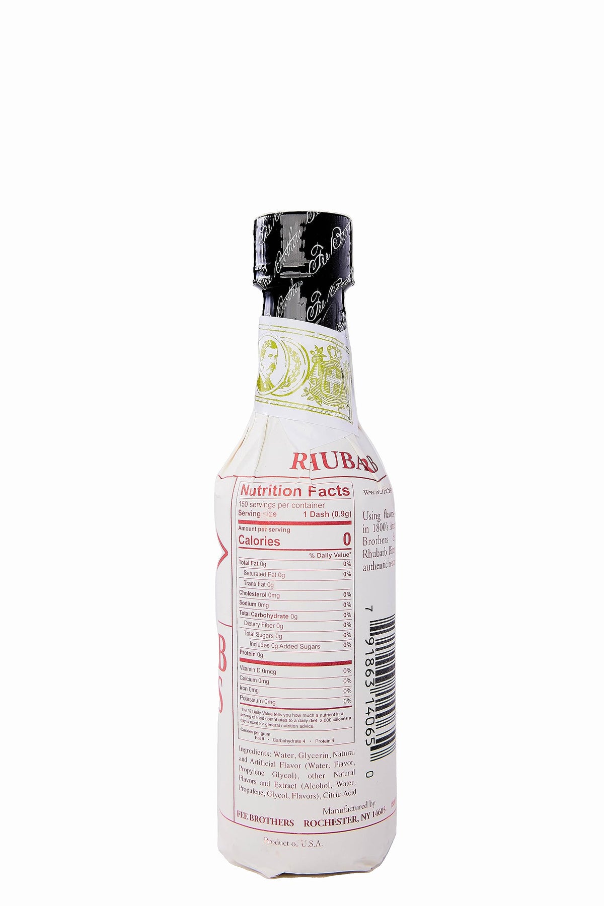 Fee Brothers Rhubarb Cocktail Bitters 2-pack display showing value and convenience