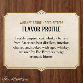 Fee Brothers wood-aged flavor profile; nuanced notes pair with a wide range of spirits.