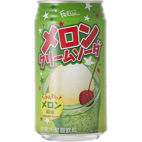 Felice Melon Cream Soda 11.83 oz cans front view for 24-pack sharing