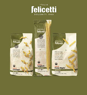 Felicetti Organic family history logo representing four generations
