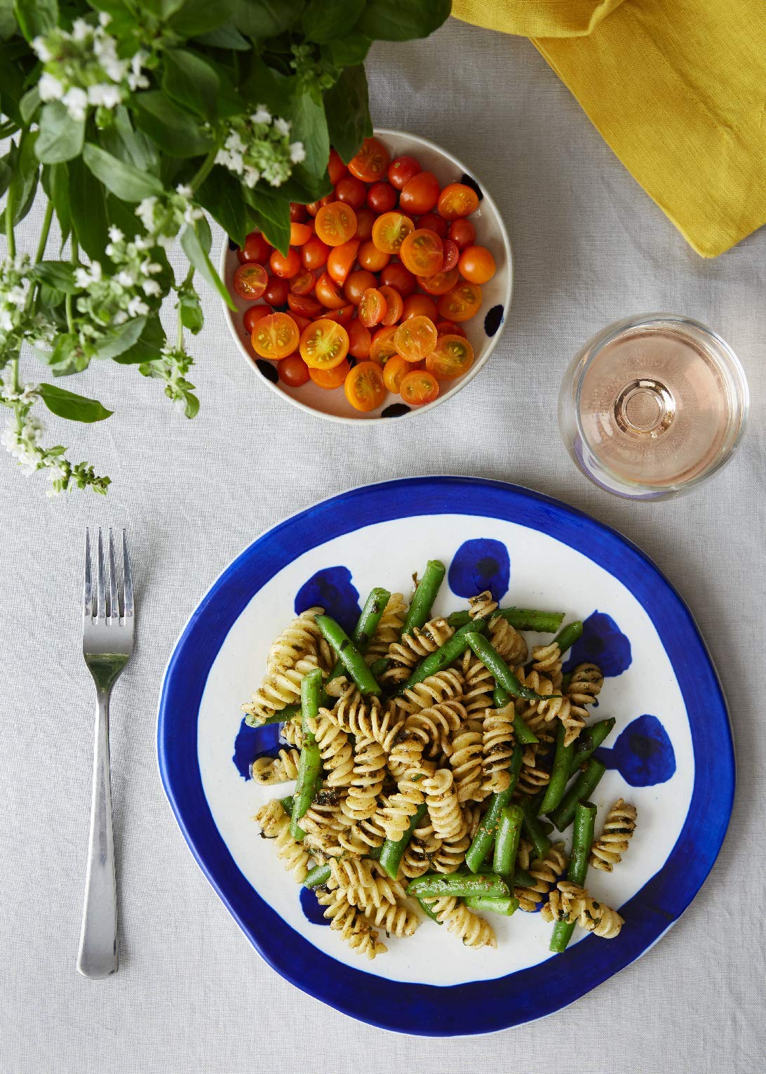 Felicetti Organic Fusilli pasta closeup showing grain texture