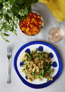 Felicetti Organic Fusilli pasta closeup showing grain texture