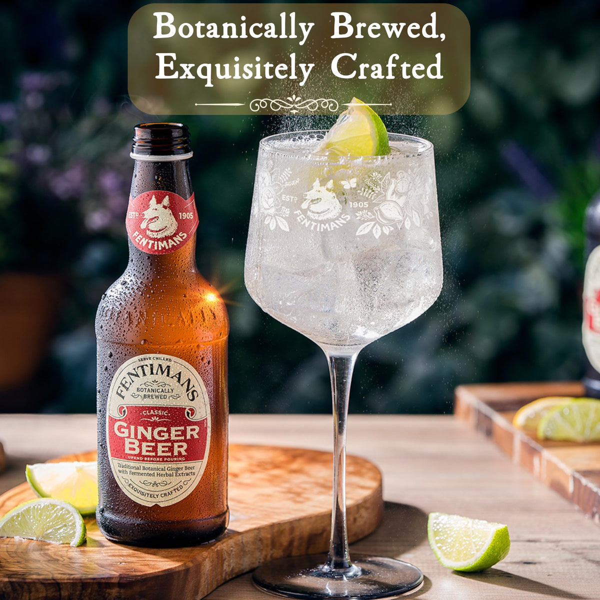 Fentimans small-batch brewing scene demonstrates careful craft and quality.