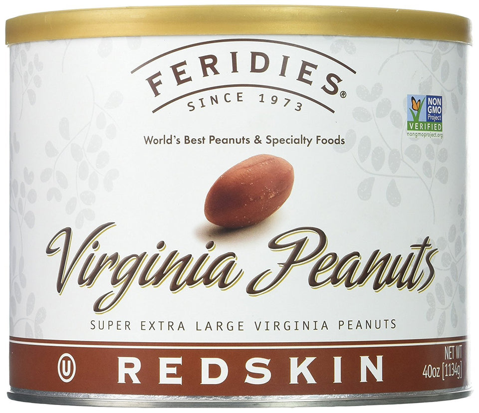 FERIDIES 36 oz Redskin Virginia peanuts in-shell for rich, hearty snacking.