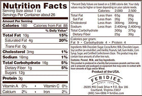 FERIDIES chocolatey covered Virginia peanuts close-up showing creamy chocolate coating.