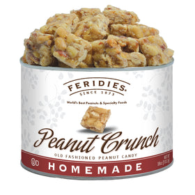 FERIDIES Peanut Squares pack shot in 18oz can, gift-ready.