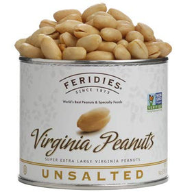 FERIDIES Virginia peanuts 9oz can front view ideal snack on the go