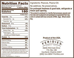 FERIDIES unsalted Virginia peanuts office snack – ready-to-eat convenience.