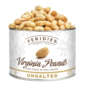 FERIDIES unsalted Virginia peanuts pack – pure flavor for mindful snacking.