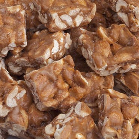 FERIDIES Virginia's Finest Peanut Brittle Crunch serving plate ideal for sharing.