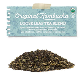 Fermentaholics black and green tea blend ready for brewing.