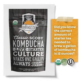 Fermentaholics One-Gallon Kombucha Brew for simple at-home fermentation.