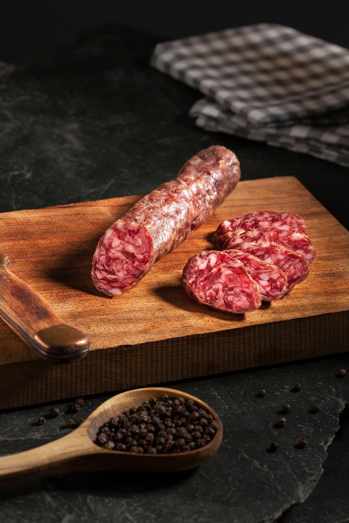 Fermin Salchichon picnic platter ready for outdoor dining and grazing.