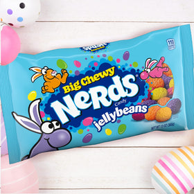 Ferrara Big Chewy NERDS Jelly Beans decorating desserts with texture.