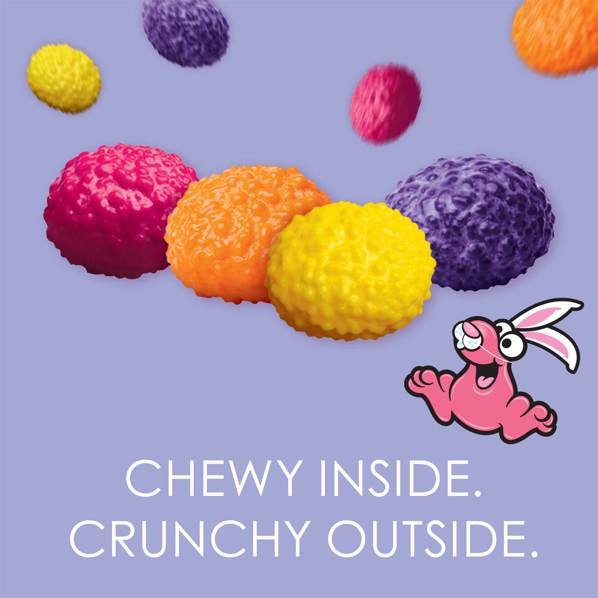 Ferrara NERDS Jelly Beans on Easter eggs for chewy crunch and color.