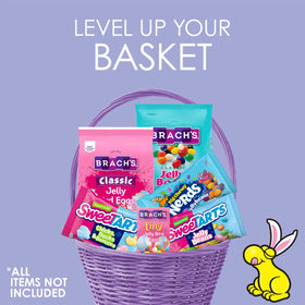 Ferrara Big Chewy NERDS Jelly Beans flavor notes grape lemon strawberry orange.