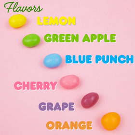 Ferrara SweeTarts Jelly Beans in party-favor display for events.
