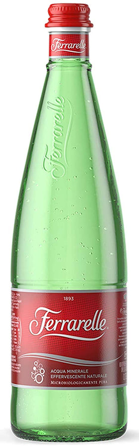 Ferrarelle sparkling water six-pack, ideal for entertaining and on-the-go