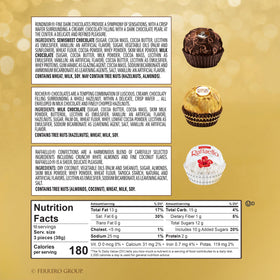 Close-up of Ferrero Collection chocolates highlighting gourmet finishes.