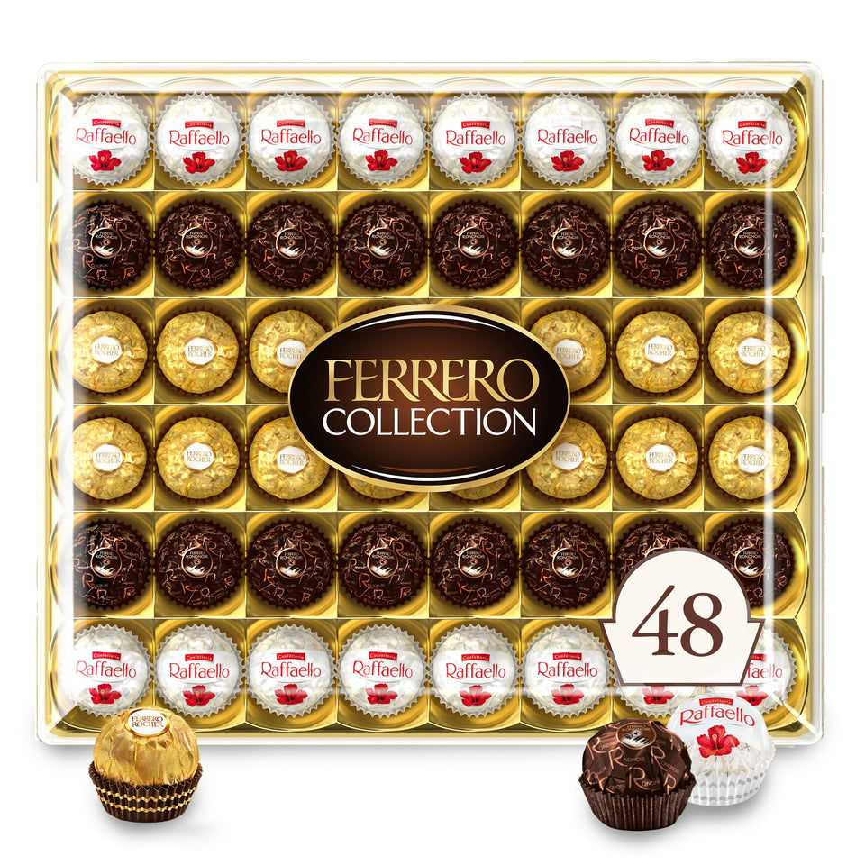 Ferrero Collection gift box opened, an elegant Easter gift option.