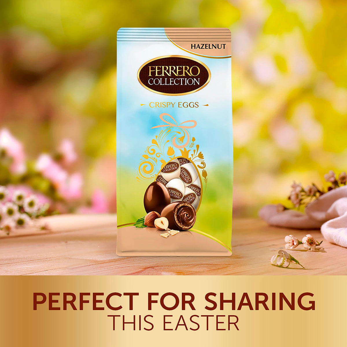 Ferrero Eggs Hazelnut 100 g wrappers detail, ready for gifting and display.