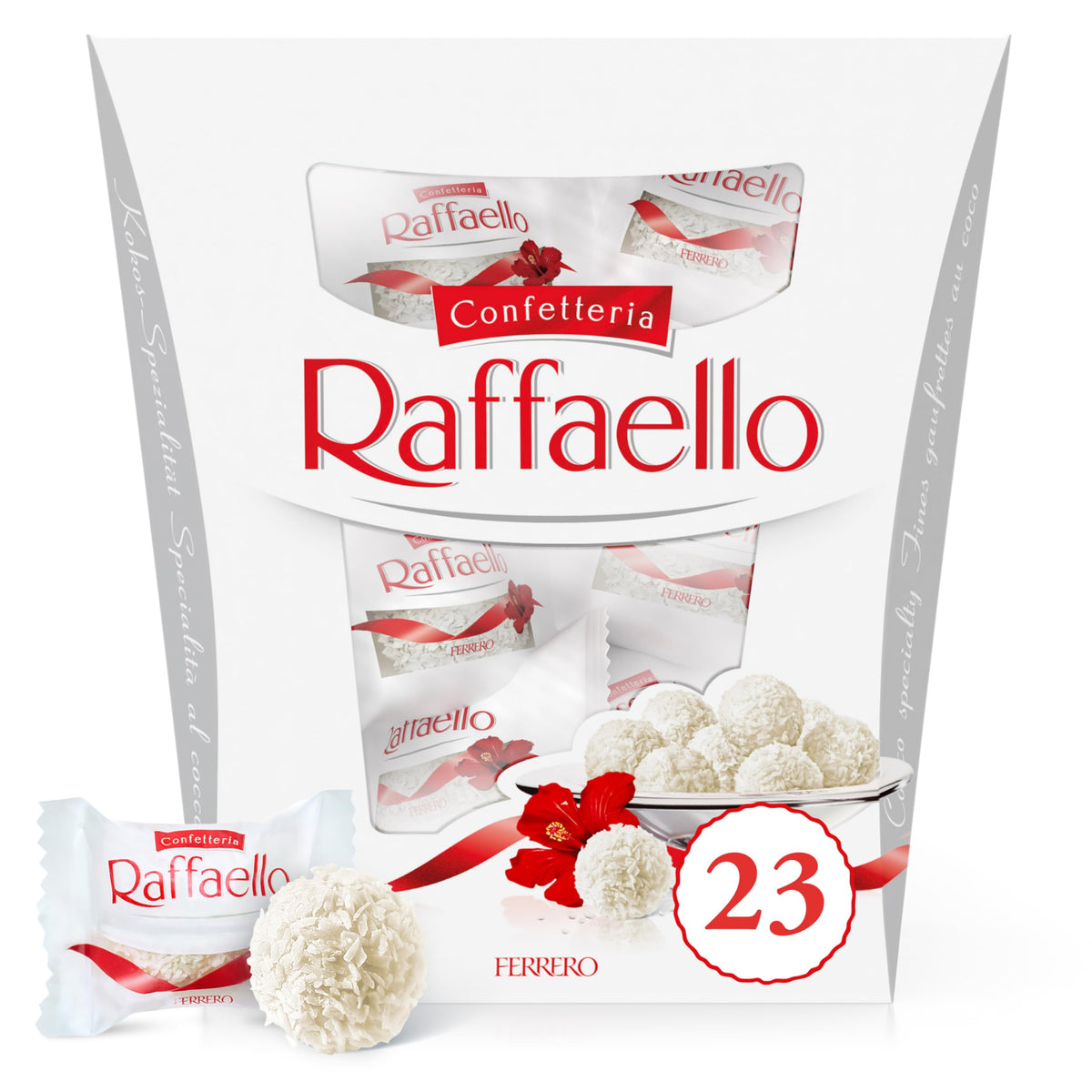 Ferrero Raffaello 230g packaging foil for gifting and presentation