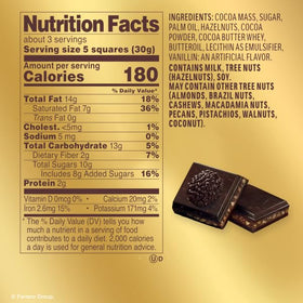 Cross-section of Ferrero Rocher bar showing creamy filling and hazelnuts