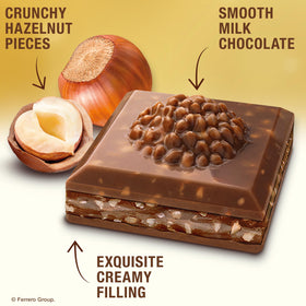 Ferrero Rocher bars come in eight individually wrapped pieces for easy sharing.