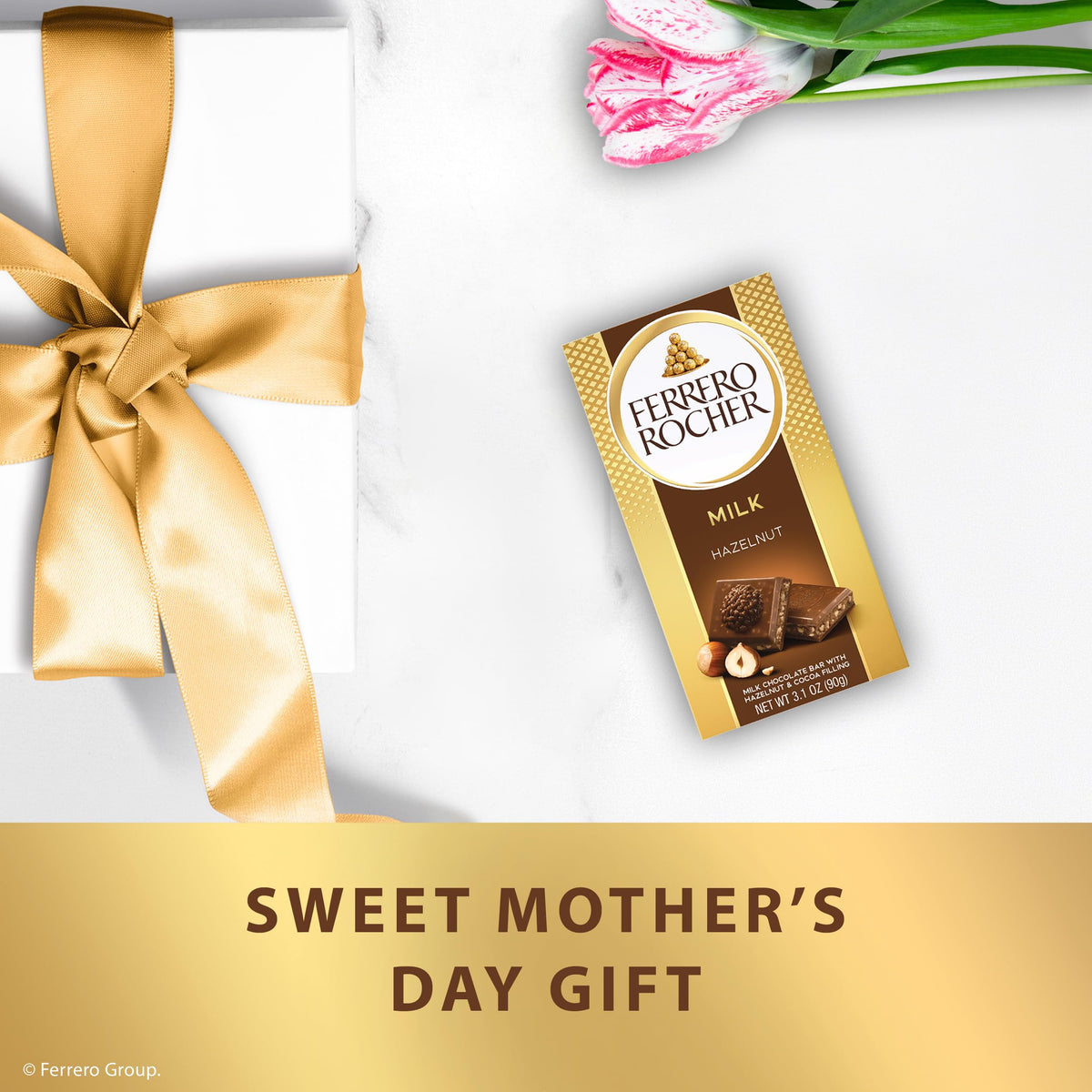 Ferrero Rocher creamy hazelnut filling enhances indulgent tasting experience.