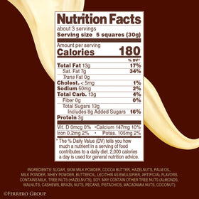 Ferrero Rocher bars packaging box keeps bars fresh and presentable.