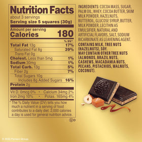 Close-up of roasted hazelnuts inside Ferrero Rocher bars for a crunchy bite