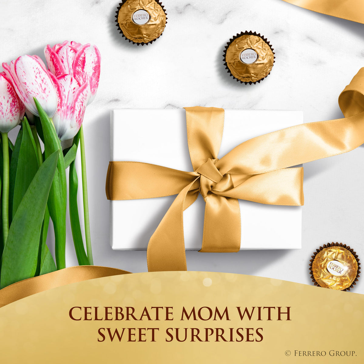 Ferrero Rocher creamy-hazelnut-filling provides a smooth, indulgent contrast.
