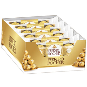 Ferrero Rocher creamy hazelnut filling enveloped in milk chocolate