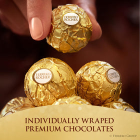 Ferrero Rocher chopped hazelnuts topping adds rich aroma