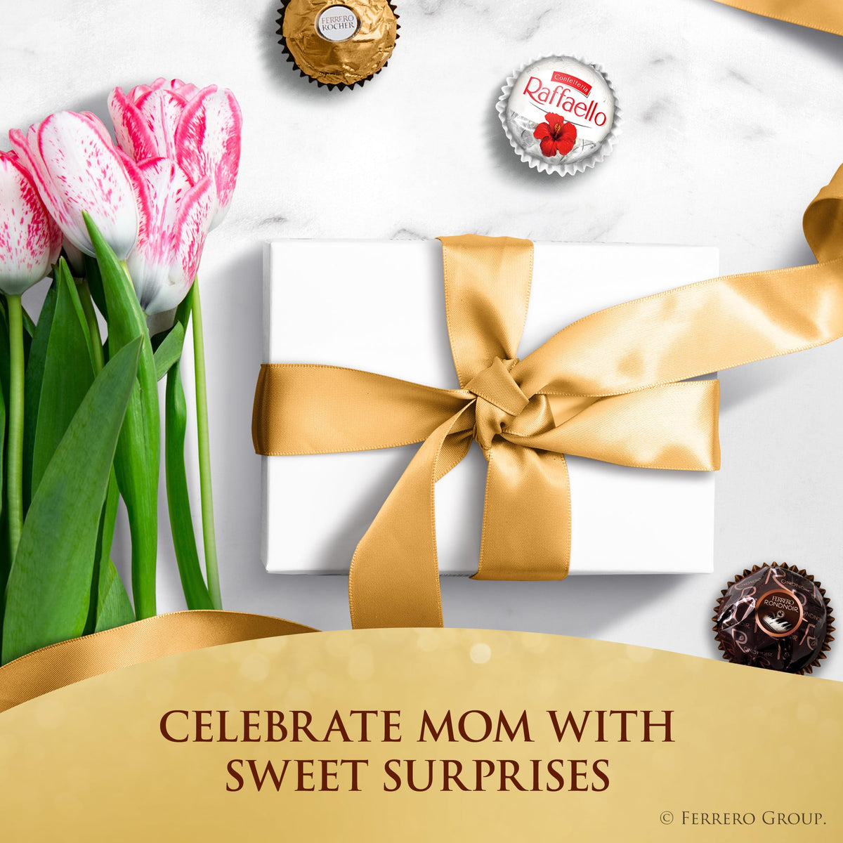 Ferrero Rocher piece ready to savor with a crisp hazelnut center.