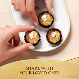 Ferrero Rocher roasted-hazelnuts-bits bring toasty flavor notes.