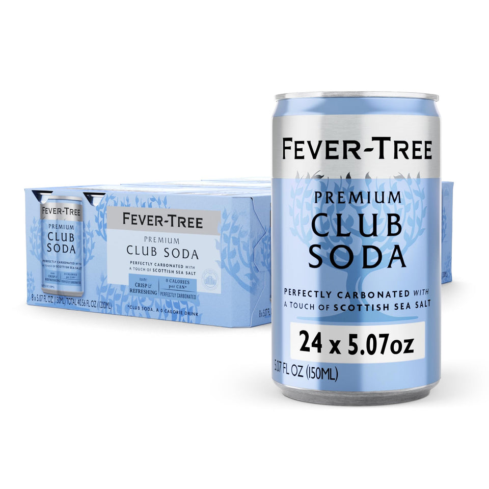 Fever-Tree Club Soda close-up shows crisp bubbles for brighter drinks