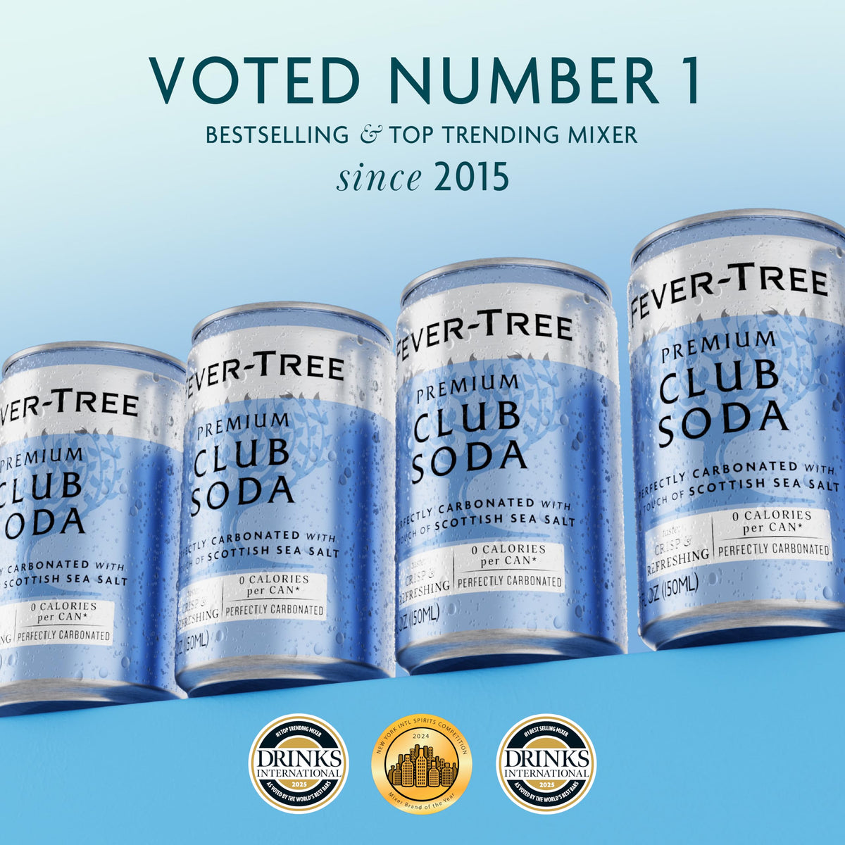 Fever-Tree Club Soda highlighting Scottish sea salt balance