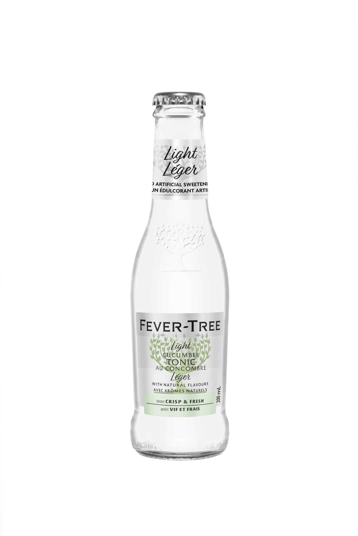 Fever-Tree cucumber tonic water being poured for a crisp highball